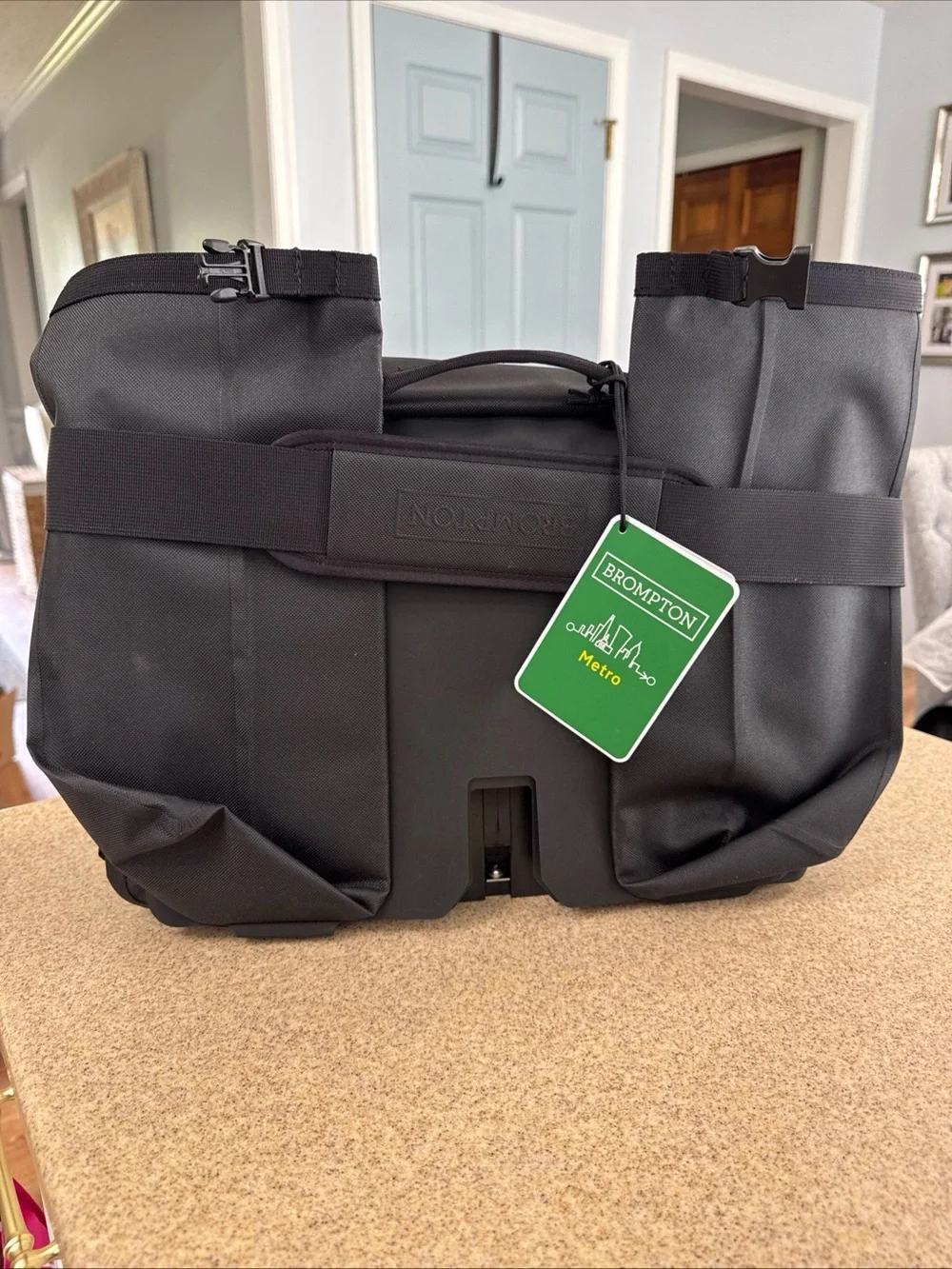Brompton Metro Waterproof Messenger Bag Large with Frame Black NEW